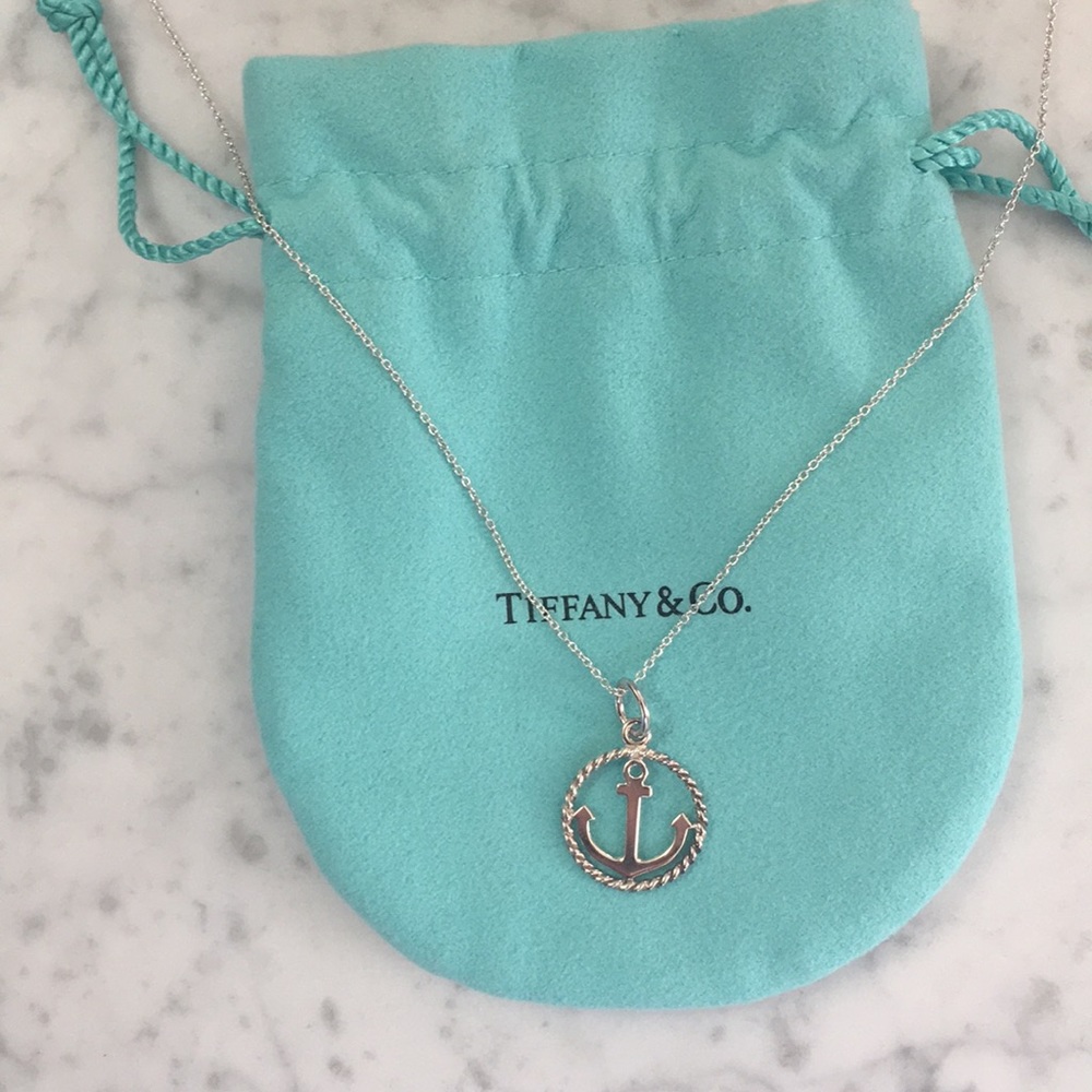 Tiffany & Co Anchor Charm and Chain